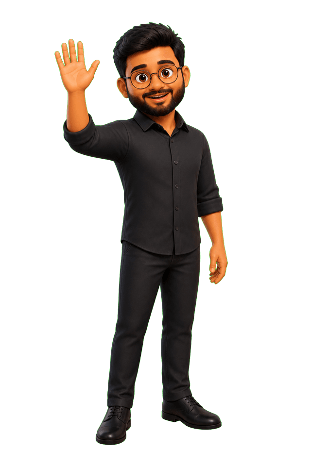 Host welcoming visitors to Sharda IT Services